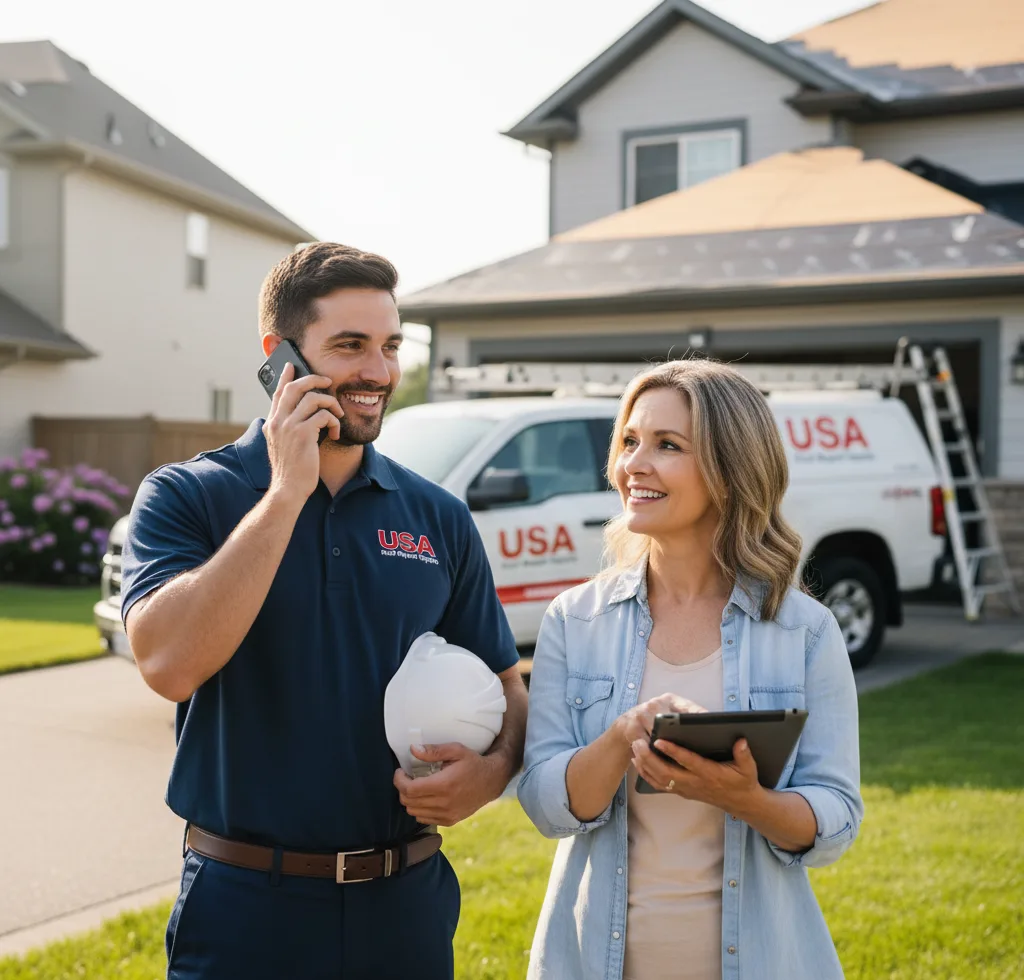 USA Roof Repair Experts customer support in Peach Springs